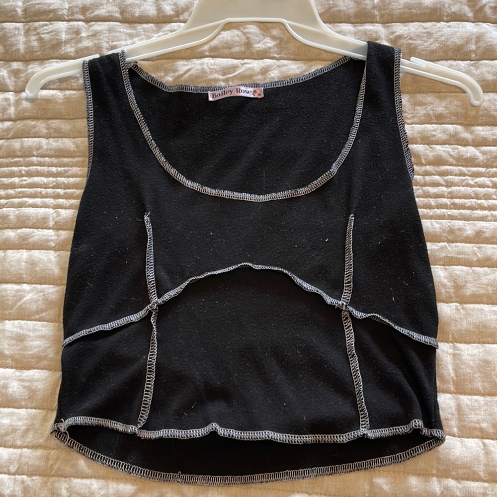 Grey Bandit - Black & White Tank